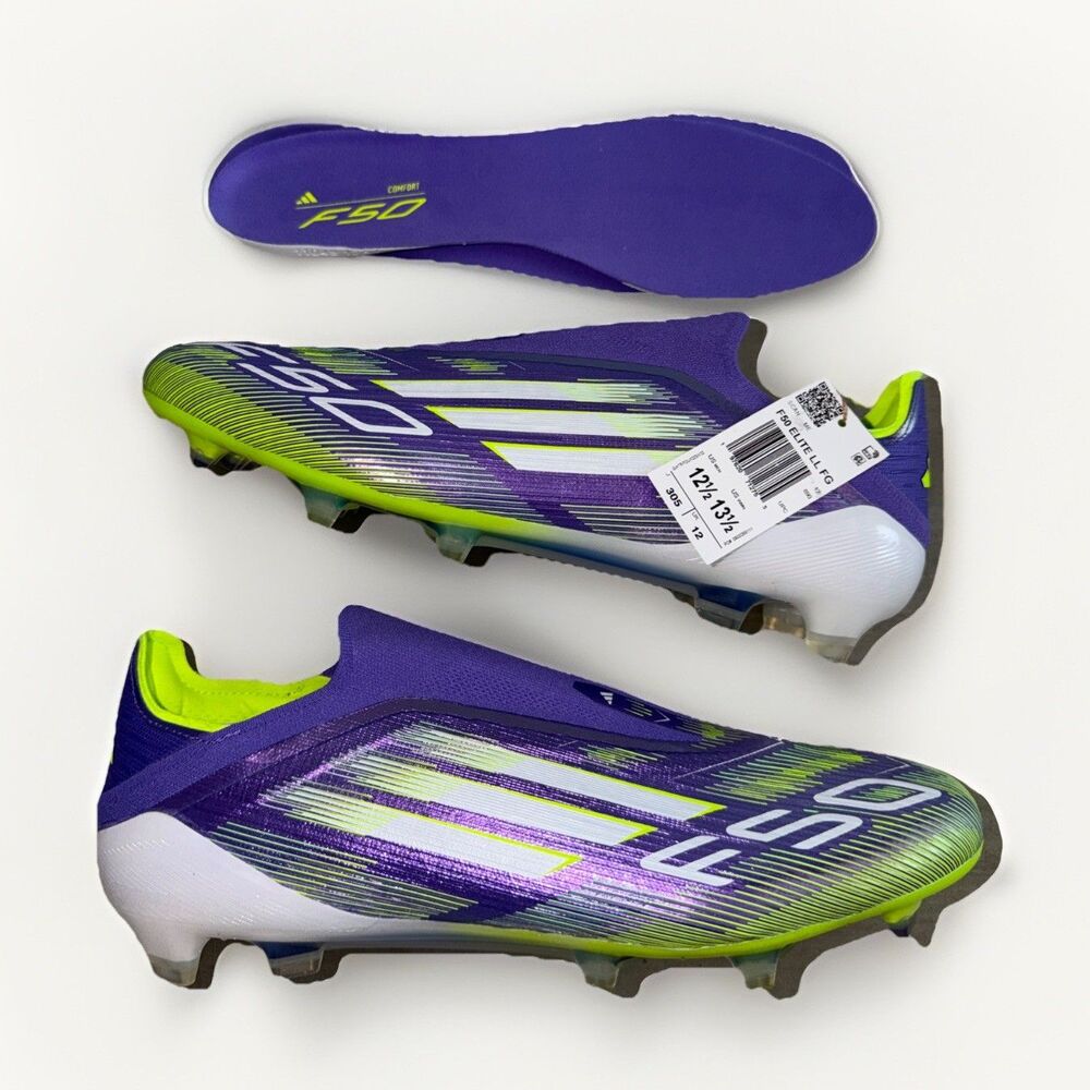NEW Adidas F50 Elite Laceless Soccer Cleats Radiant Blaze JH7628 Men’s Sz 12.5